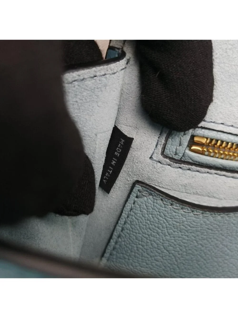 Miu Miu Blue Multicolor Leather Shoulder Bag